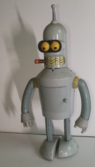 Wind Up Bender Futurama Toy - w/Original Beer, Cigar And Key - No Box