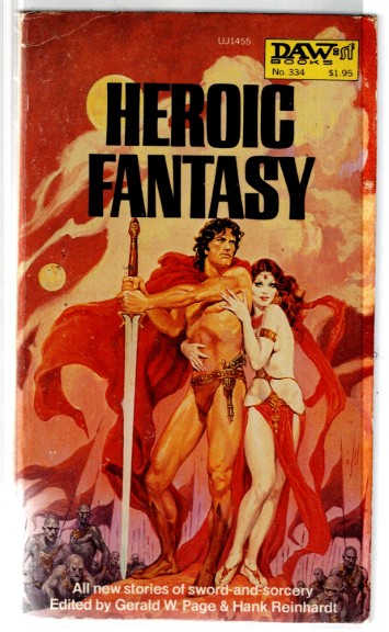 DAW No.334 HEROIC FANTASY ed. by Gerald W. Page, DAW, 1979, first edition, first printing