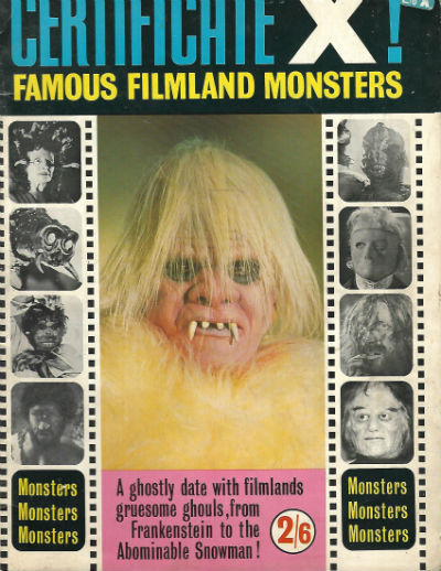 Image for Certificate X! Famous Filmland Monsters World Distributors Ltd. Editor: Unknown Jan. 1965