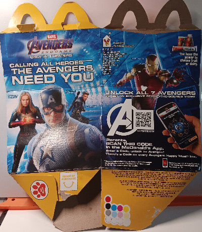 McDonalds /Avengers Happy Meal box