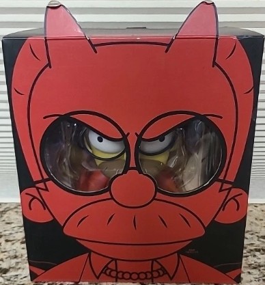The Simpsons: Kidrobot Devil Flanders Glow in the Dark with box 7in RARE LIMITED