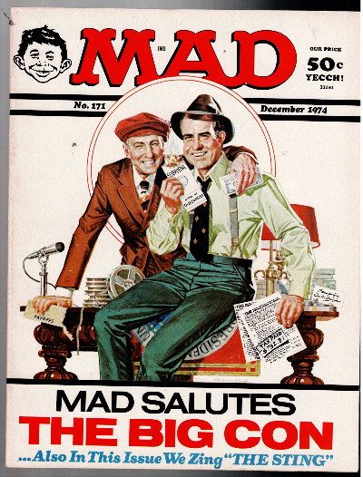 Mad Magazine #171 Dec 1974 The Big Con The Sting Richard Nixon