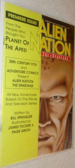 ALIEN NATION THE SPARTANS # 1 OF 4 FINE- 1990 ADVENTURE COMICS YELLOW VARIANT